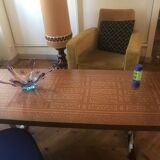 Coffee table style Bernard Rohne vintage 1980