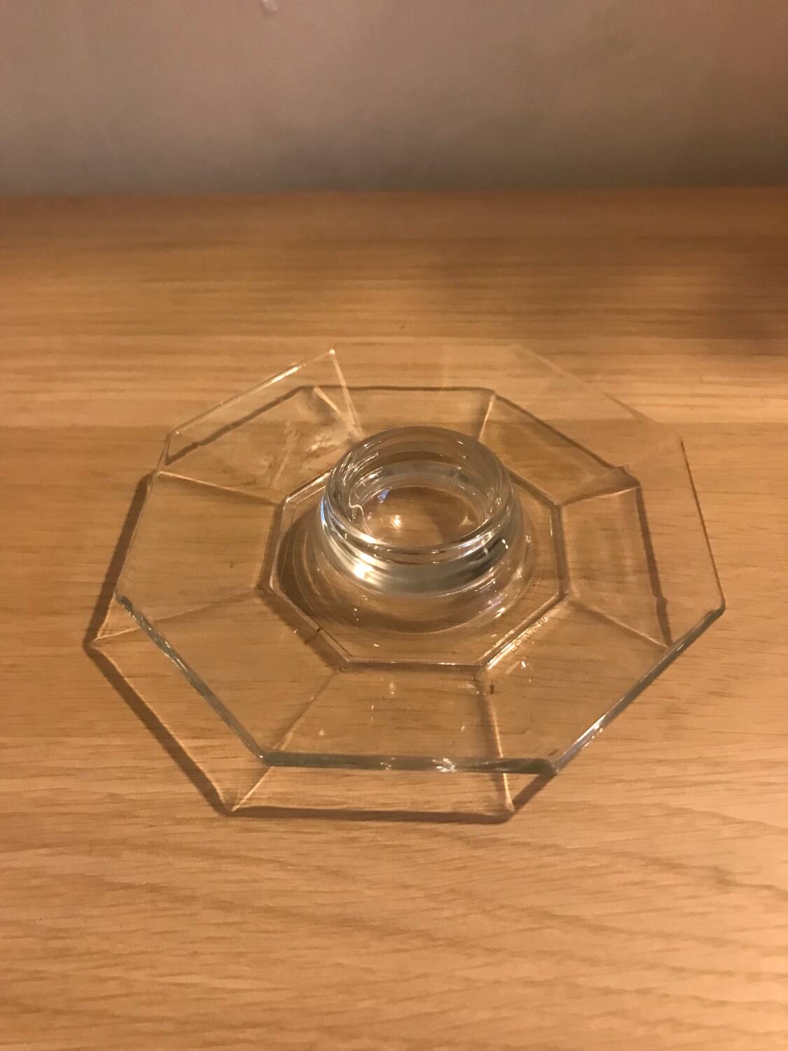 Vintage glass egg cup luminarc model Octime