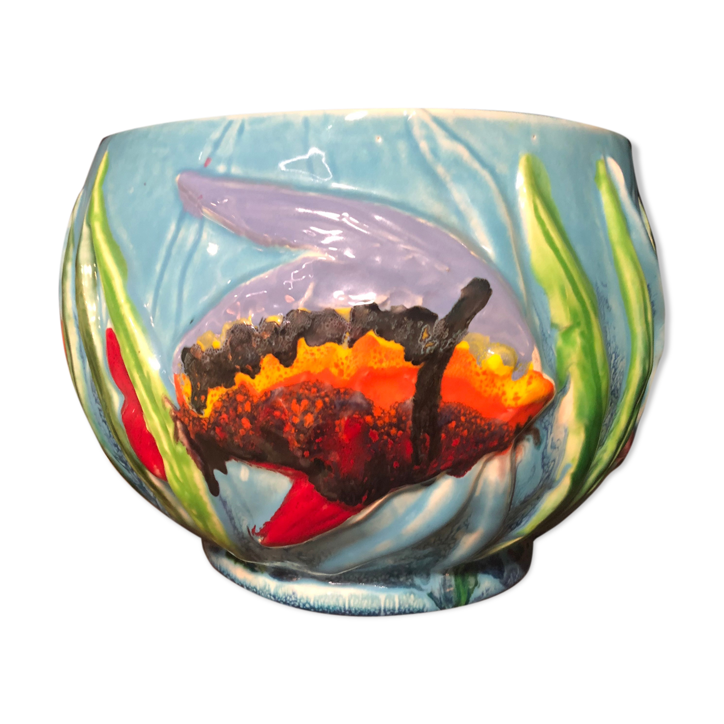 Vase en céramique Poisson