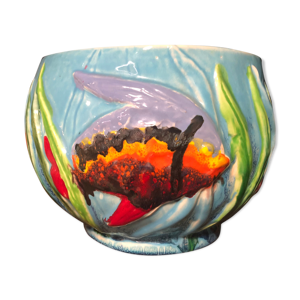 Vase en céramique poisson