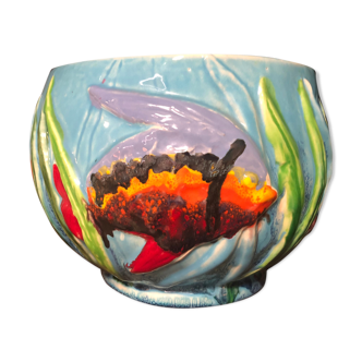 Fish ceramic vase