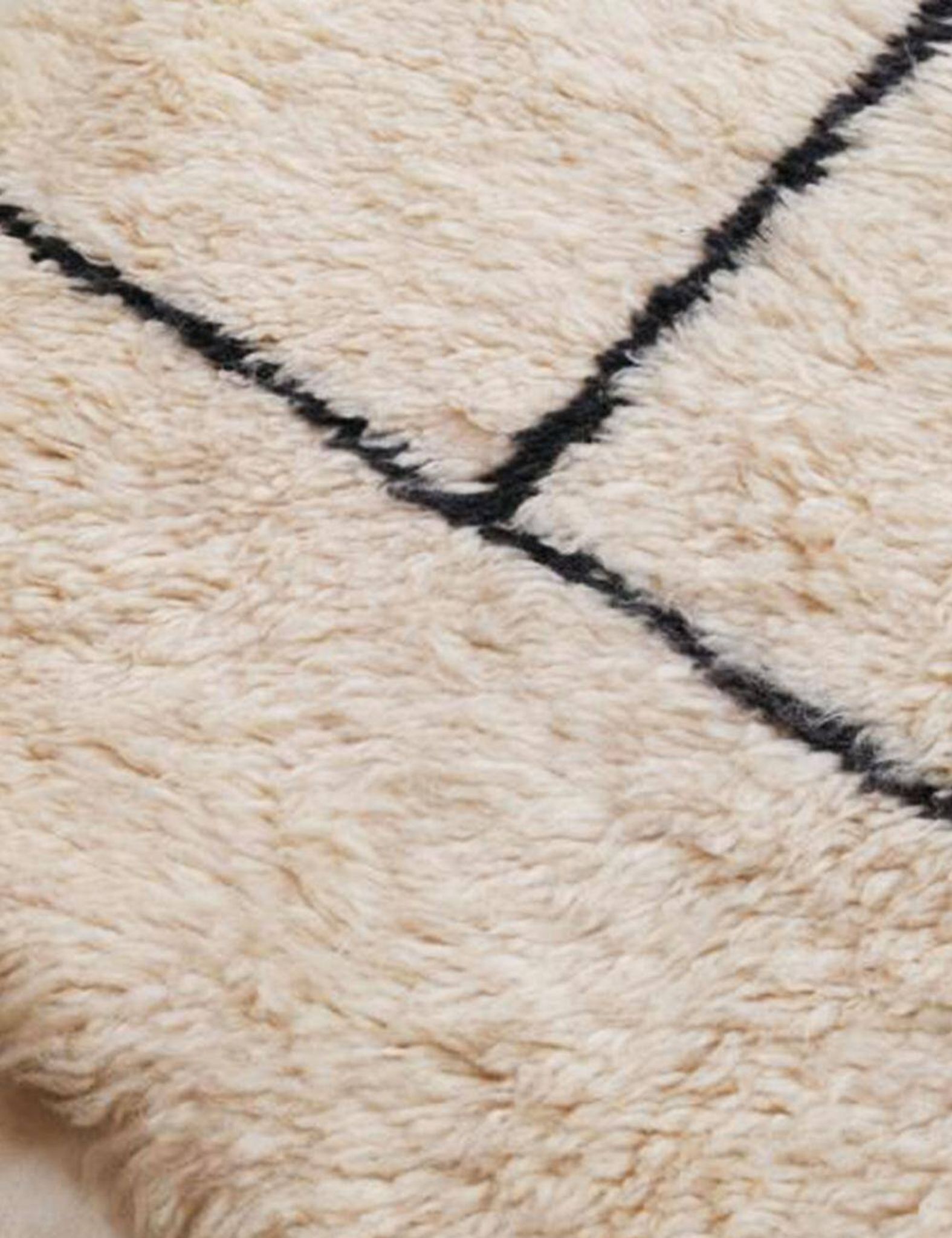 Tapis Marmoucha Blanc Ecru - 254 x 174 cm