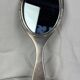 Silver metal hand mirror