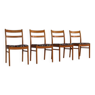 Chaises de salle à manger vintage | chaises | années 60 | suède
