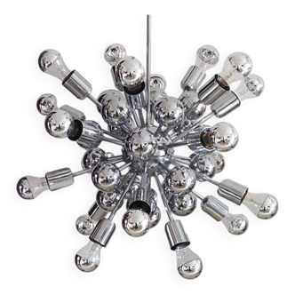1970s Astonishing Chandelier Sputnik by Goffredo Reggiani in Chrome. Made i