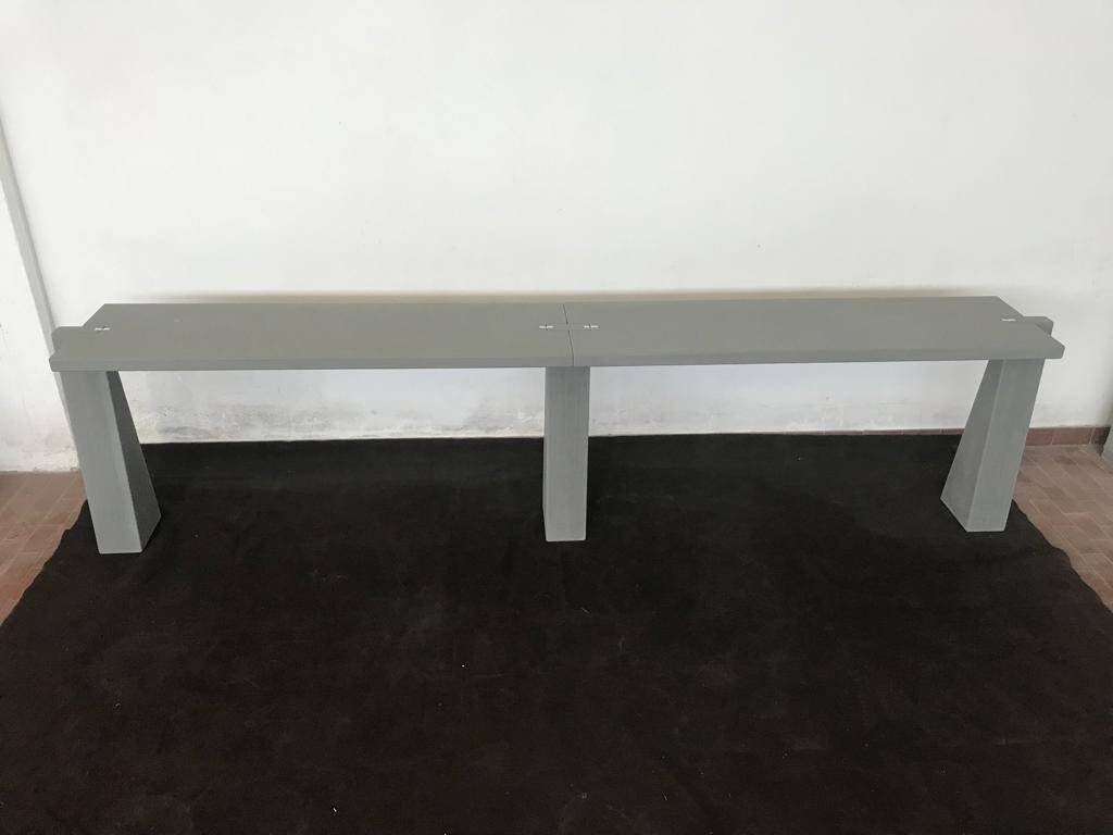 Pietra Serena Model Incas Console Table by Angelo Mangiarotti for Skipper, 1990s