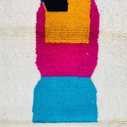 Handmade pure wool rug, size 100 x 200 cm