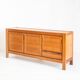 Vintage sideboard in elm wood. Edition by Simat. France 1970s.