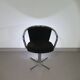 3 x mid-century tube frame chairs (swivel) corduroy upholstery