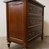 Commode en acajou de style louis xvi d époque du xix ème siècle
