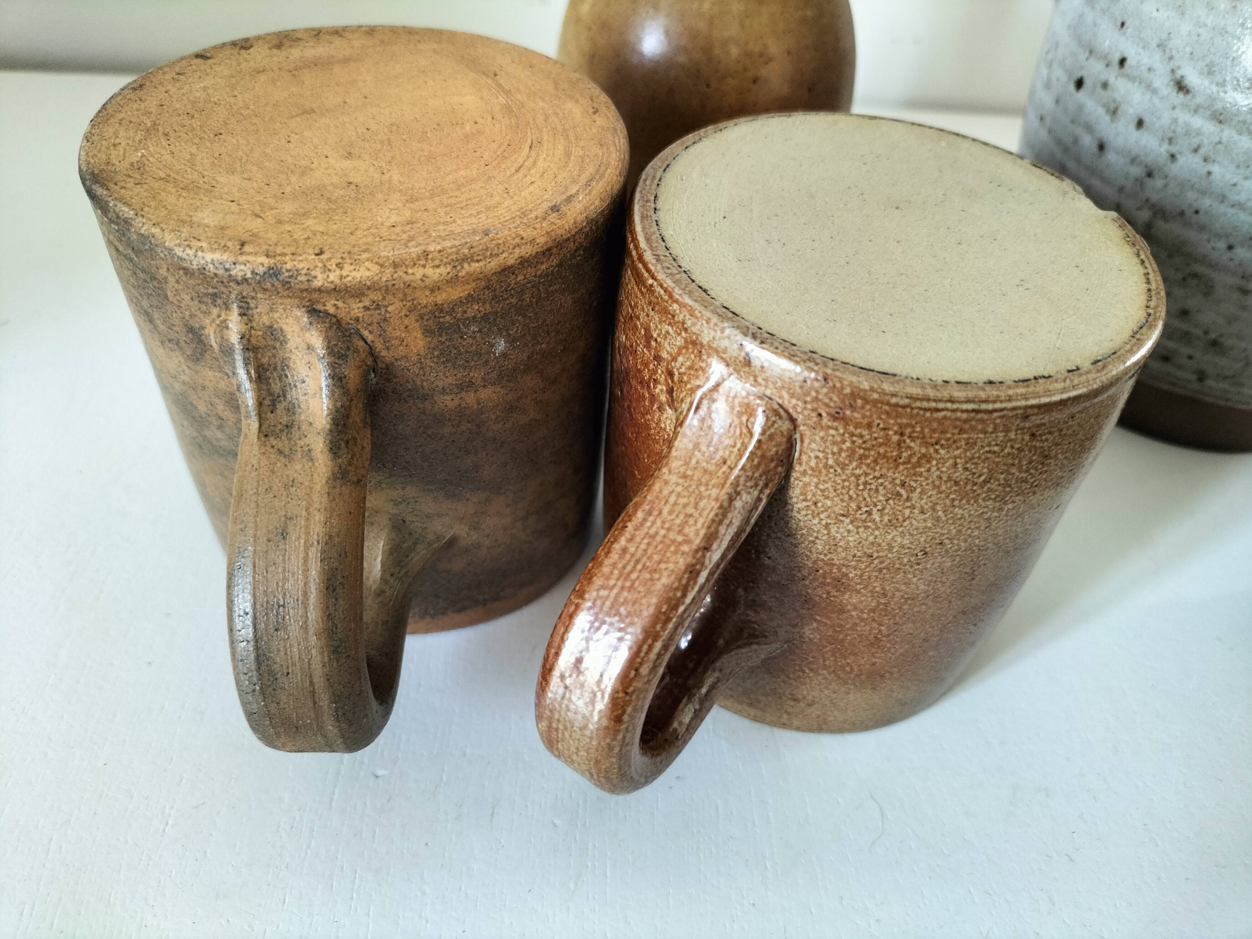 Stoneware service Puisaye – breakfast set - 7 pieces