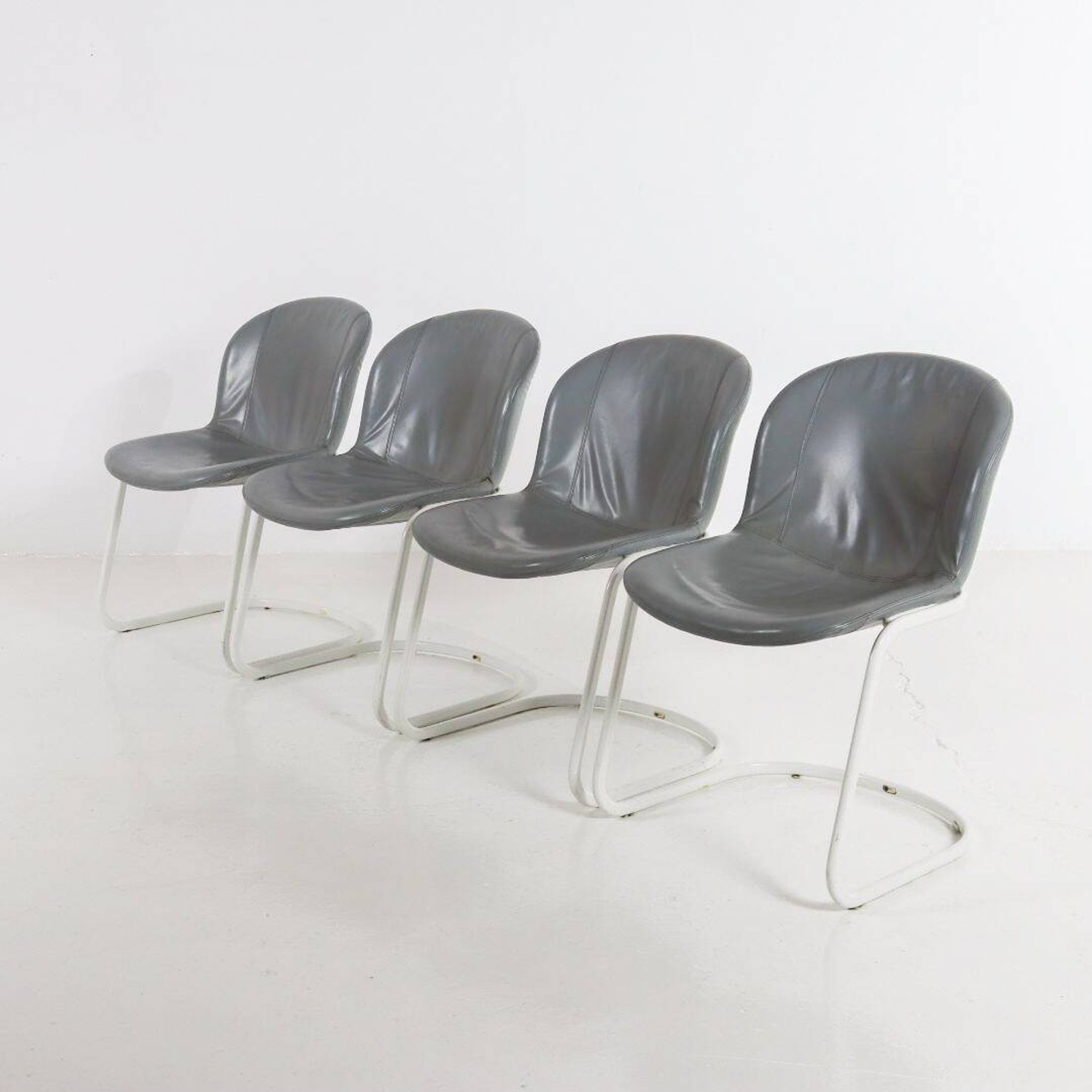 Ensemble de 4 chaises de salle à manger par Gastone Rinaldi pour Thema Italie