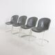 Ensemble de 4 chaises de salle à manger par Gastone Rinaldi pour Thema Italie