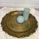 Oriental brass tray hammered