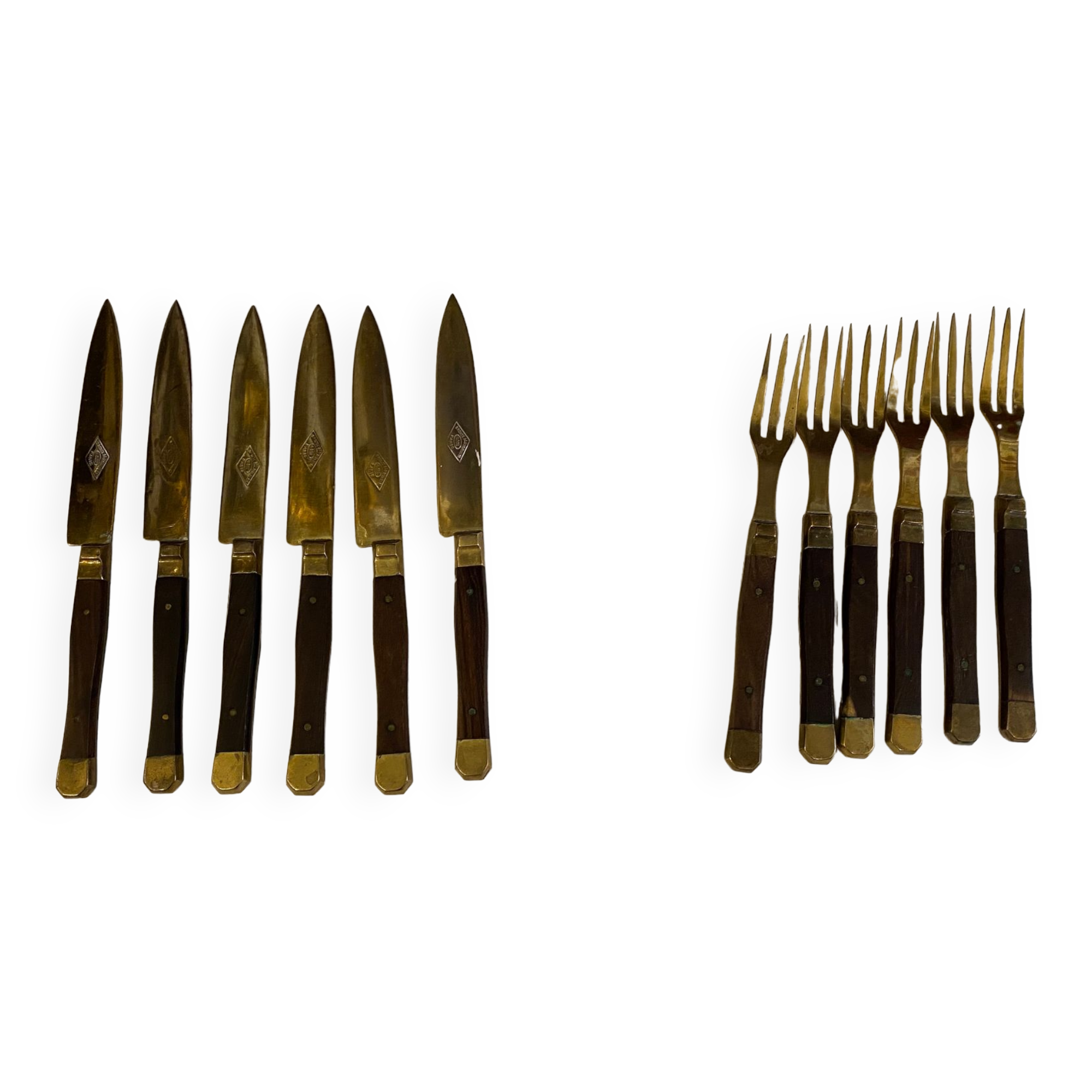 Lot De 15 Fourchettes Vintage URSS - Rétro Années 50 - Couverts En étain