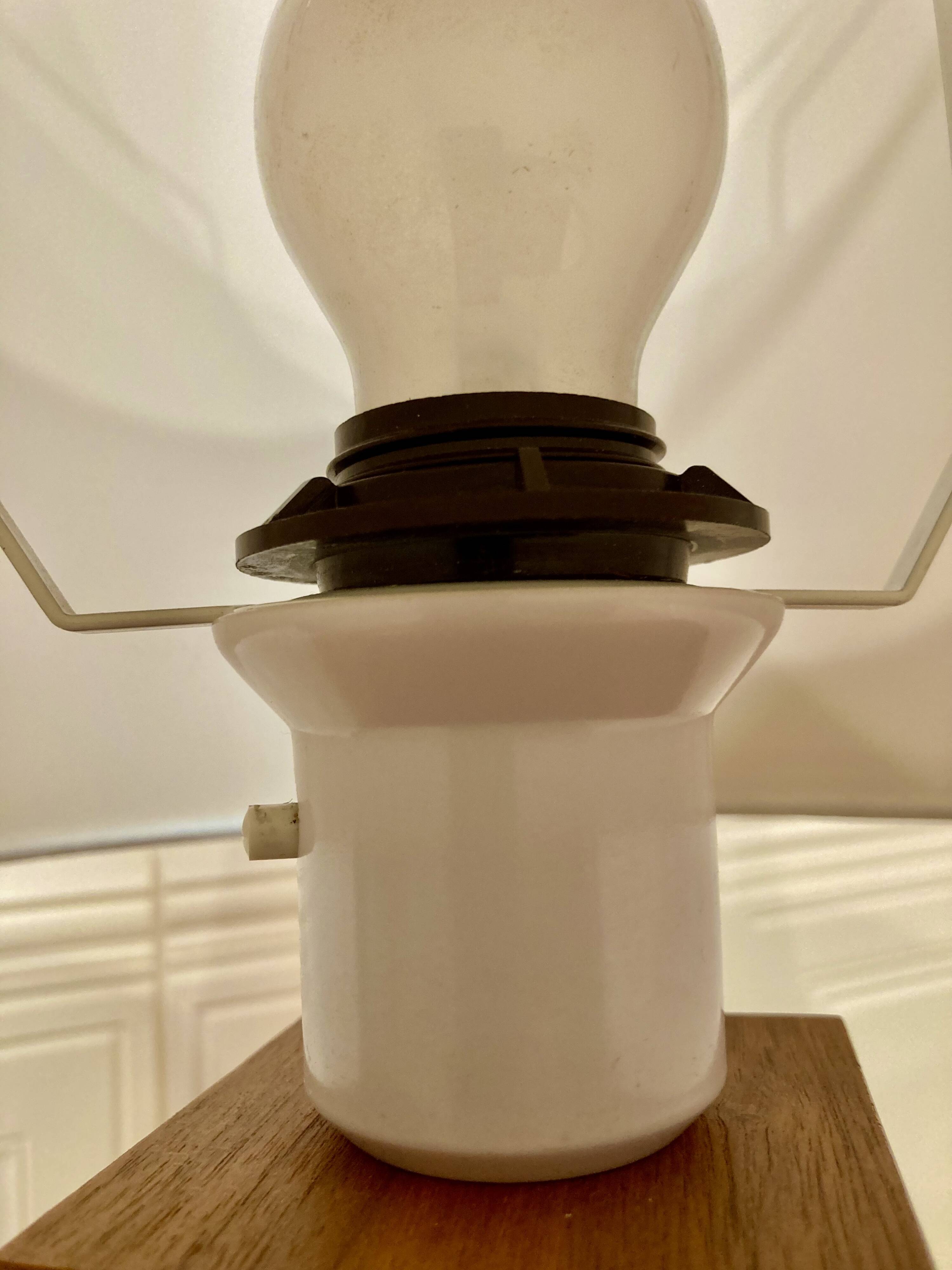 Teak lamp scandinavian design 1950