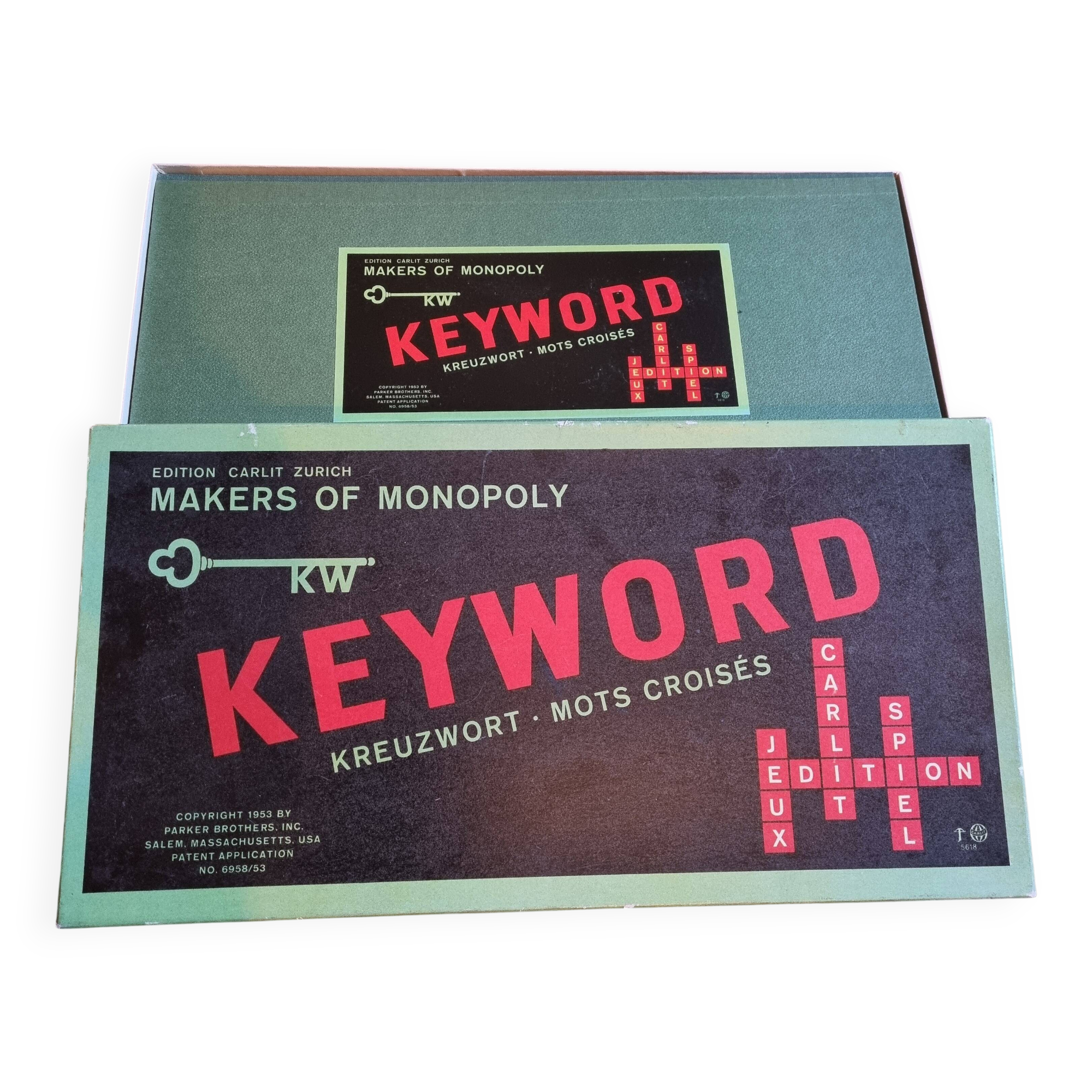 Vintage board game Keyword 1950s