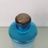 Flacon apothicaire bleu ancien