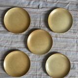 5 stoneware dessert plates from CNP village