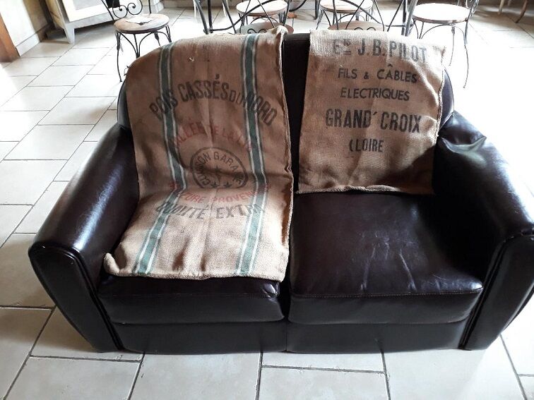 Burlap sack ets j.b pilot loire