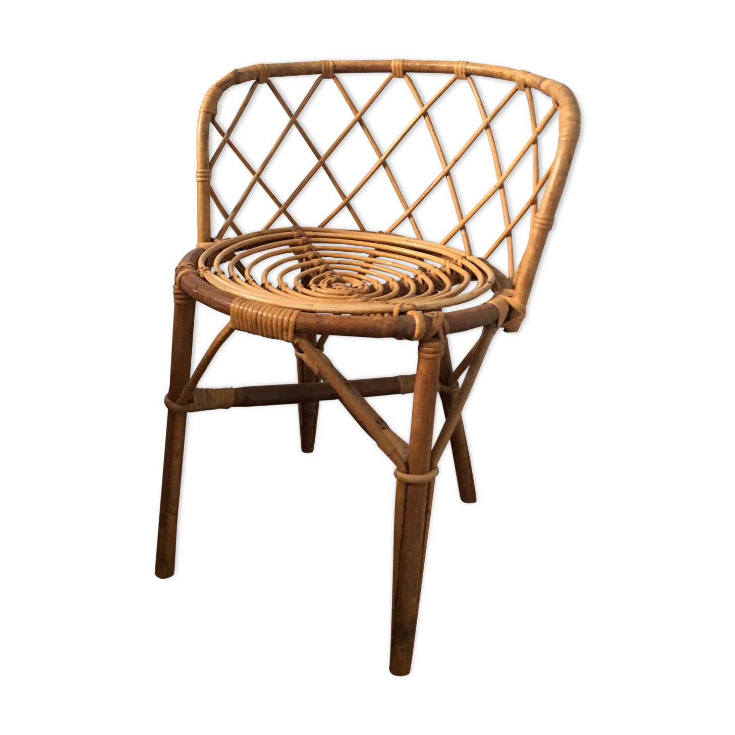 Rattan armchair