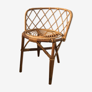 Rattan armchair