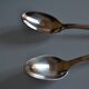 12 small spoons metal silver art deco