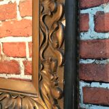 Wooden frame and stucco moldings