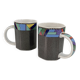 Paire de tasses Scenario Metropol de Barbara Brenner pour Rosenthal, 1990