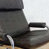 Leather ottoman chair