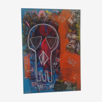 Tableau contemporain pièce unique Enzo-oto