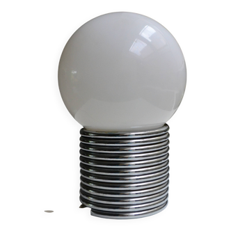 Lampe boule ressort Italy 70s