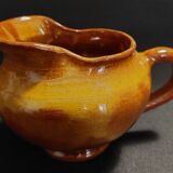 Pot à crème pichet terre cuite vernissée XXème