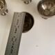Set of 6 silver-plated metal egg cups