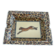 Porcelain leopard ashtray 70s 80s