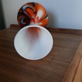 Vetreria Barbieri vase from Empoli in Italy in opaline glass from Florence