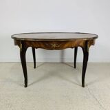 Louis XV High-end inlaid coffee table - Wood, Bronze - 1930s retro vintage