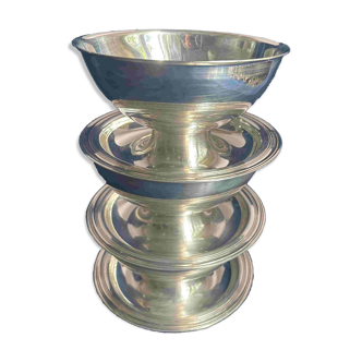 Set of 3 large Christofle silver-plated bowls