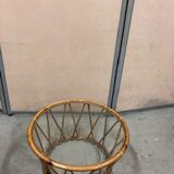 Vintage rattan coffee table year 70
