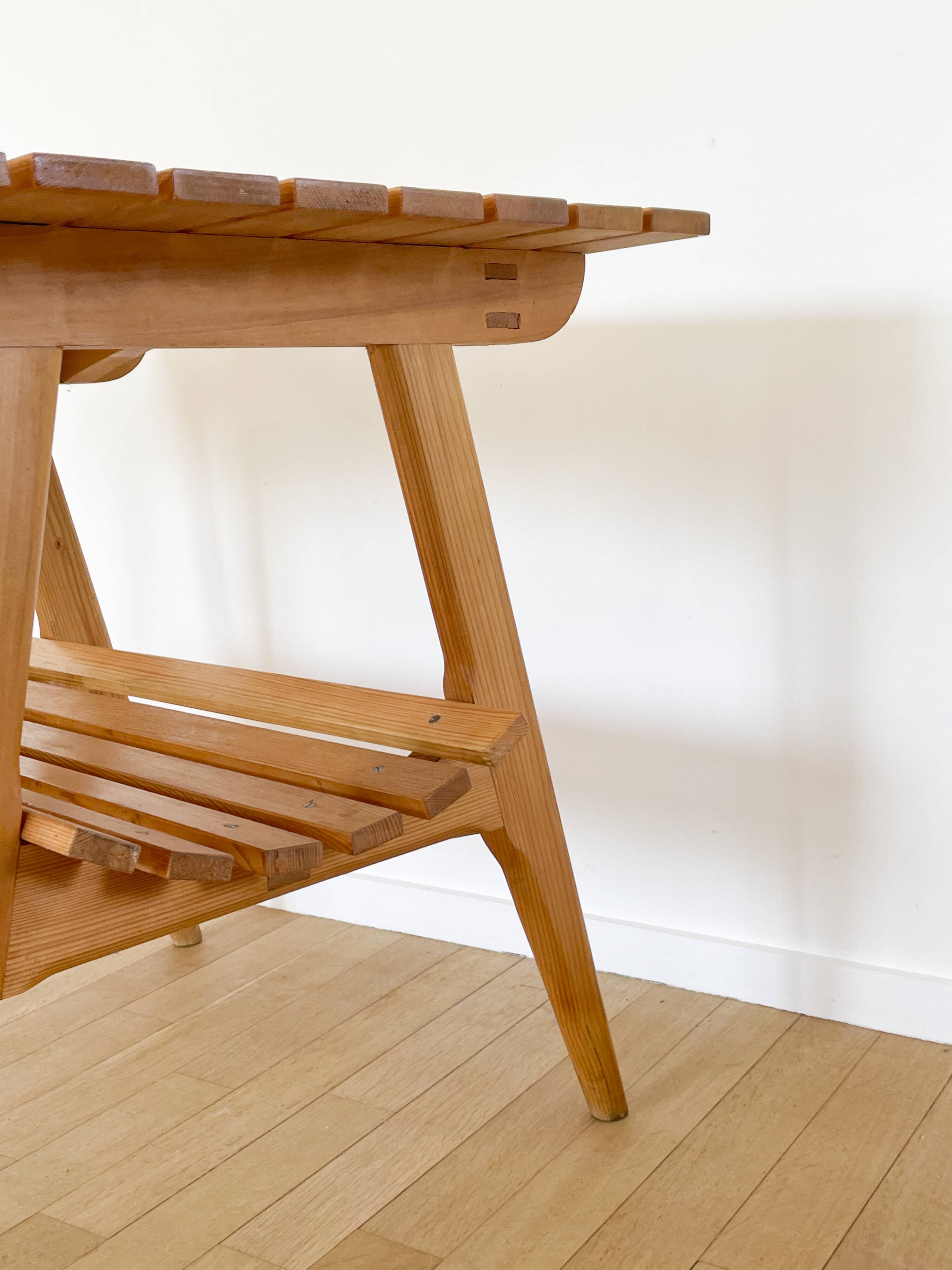 Scandinavian style wooden table