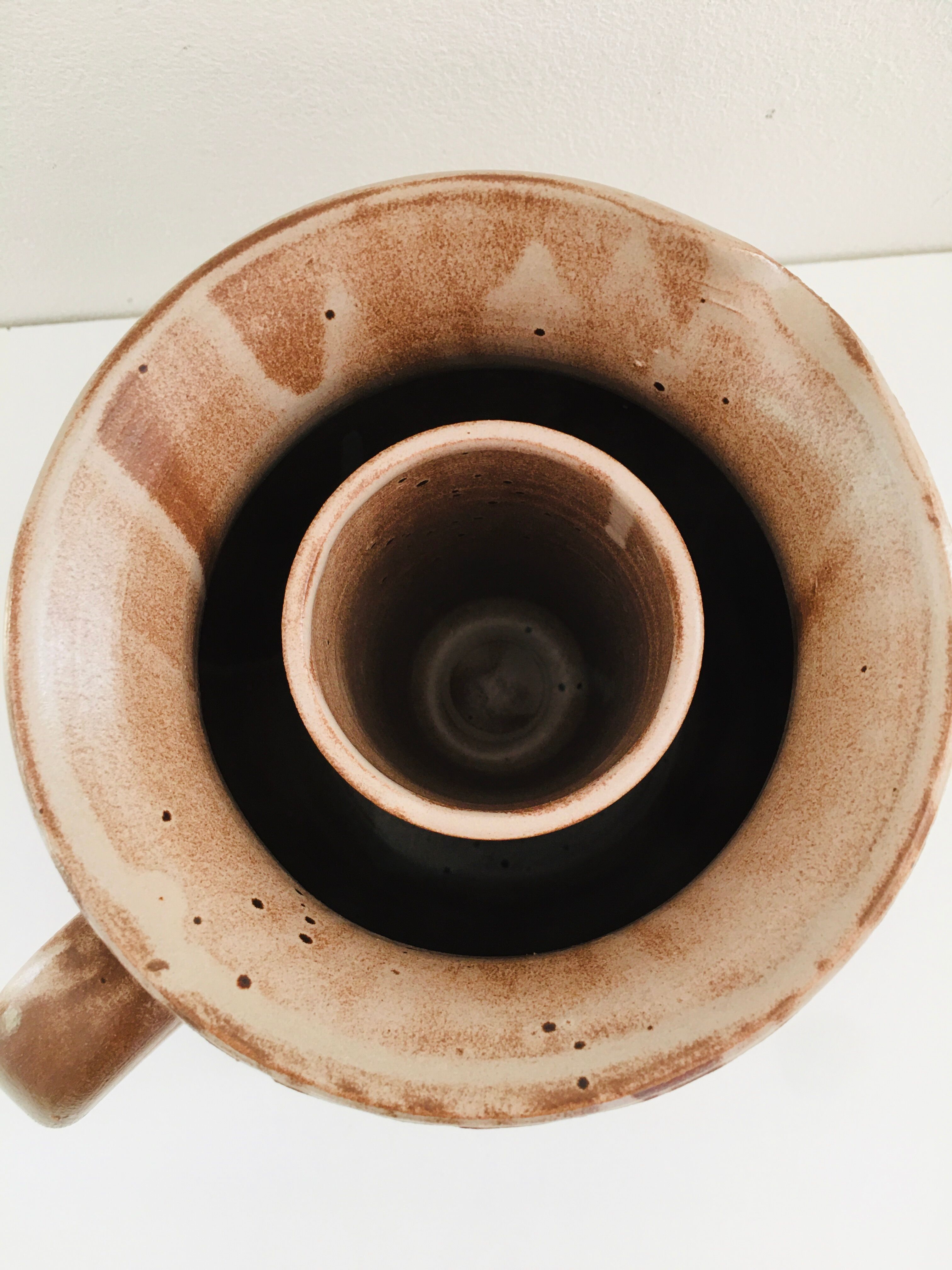 Vintage stoneware pitcher