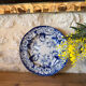 Round plate in ironstone Creil and Montereau model Flora