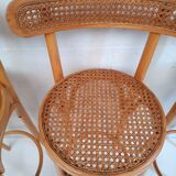 4 vintage bentwood stools and canning