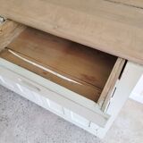 Antique Parisian sideboard in patinated wood