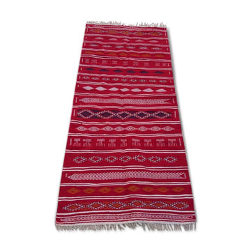 Tapis couloir rouge 280x125cm