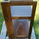 Folding wooden shelf