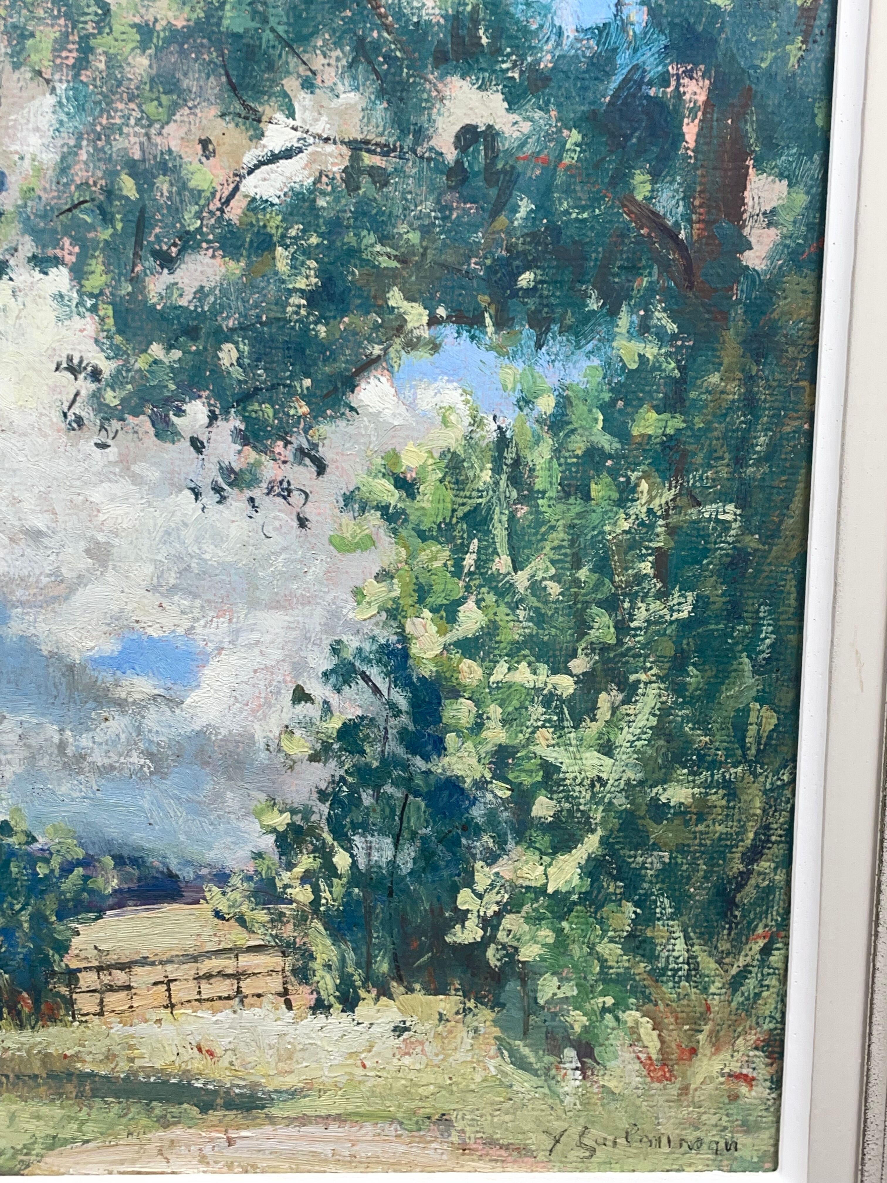 Painting Y. Guilmineau Painter Vendée, Deux Sèvres, Green Venice, Coulon...