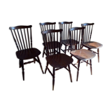 Set of six chairs Baumann model Tacoma