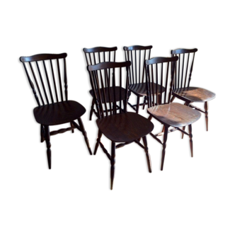Set of six chairs Baumann model Tacoma