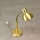 Vintage Italian Brass Gooseneck Table Lamp